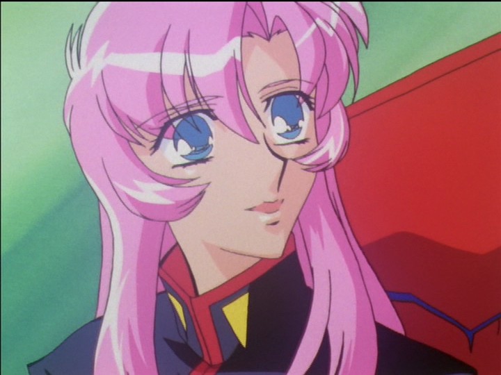 Utena stares with a blank smile at Akio.