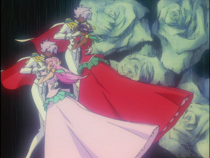 Utena dances with Dios as Anthy dances with an identical Dios.