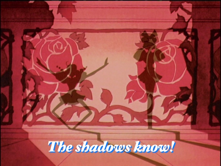 The shadow girls dancing. Caption: The shadows know!