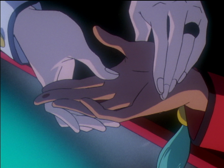 Mikage takes Mamiya’s hand, one of Mamiya’s fingers pricked by a thorn.