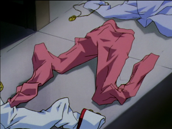 Juri’s messing clothing on the floor.