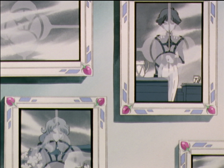 Close view of part of the photo wall, showing Black Rose duelists.