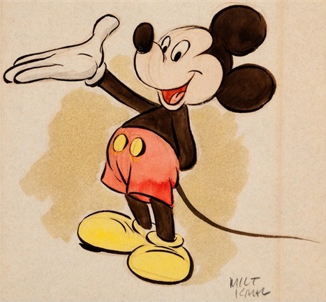 Mickey Mouse in a form that Tezuka would have been influenced by.
